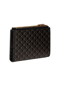 Calvin Klein COATED EMBLEM - Brieftasche, Doppelreißverschluss, für Damen - 0TK  BROWN