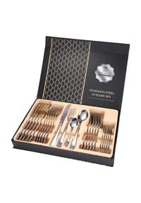 MANIKE - 24 Teiliges Besteckset für 6 Personen - Silber