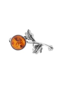 OSTSEE-SCHMUCK® - Brosche , Blume , Silber 925/000 - silber
