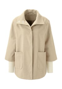 SIEH AN! - Jacke - champagner-beige-gestreift
