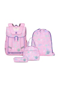 MANIKE - Pink Set 4-teilig Schulranzen Mädchen - Pink