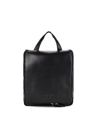 GREEN BURRY Vintage - Vintage Kulturbeutel Leder 25 cm - schwarz