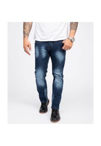 Rock Creek - Jeans Regular Fit Used-Look - Dunkelblau