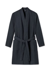 SCHIESSER - Essentials Bademantel, Bio-Baumwolle, für Herren - 203 ANTHRAZIT