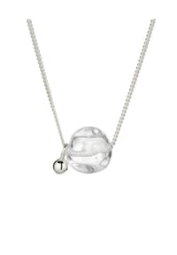 elli. - Halskette Rock Crystal Rund Transparent 925 Sterling Silber - Silber
