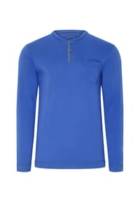 JOCKEY® - Night & Day Schlafanzug-Oberteil, Henley-Ausschnitt, für Herren - 407  DEEP SKY