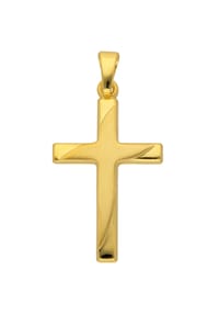 Adelia's - Damen Gold Schmuck 333 Gold Kreuz Anhänger - gold