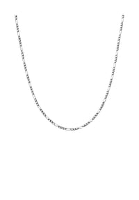 KUZZOÍ - Halskette Männer Figarokette Massiv Oxidiert 925 Silber - Gold