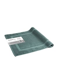 herzbach home - Badvorleger Spa 50x80 cm 1000g/m², Premium-Qualität, 100% Baumwolle, mit Bordüre - Anthrazit