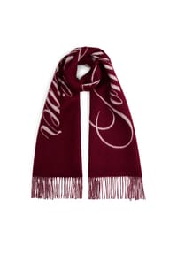 TOMMY HILFIGER - Wollschal, Fransen, für Damen - VLP PURPLE