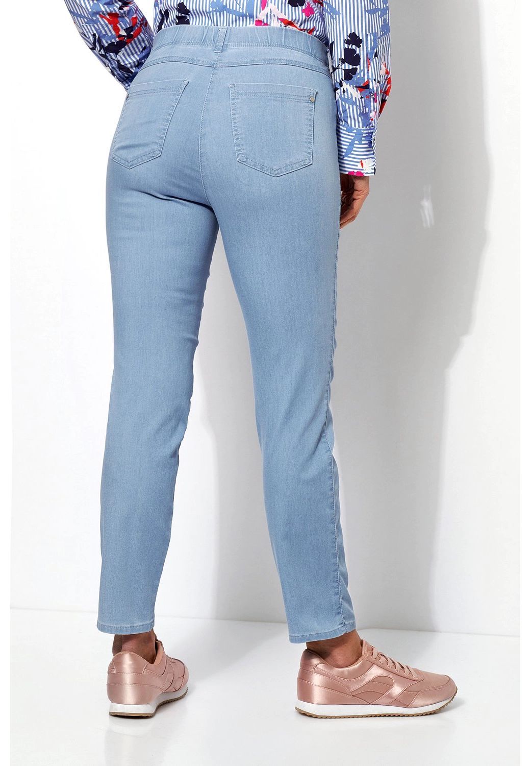 Relaxed by TONI Jeanshose, Eingrifftaschen, Herz-Emblem, für Damen 