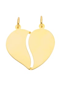 Adelia's - Damen Gold Schmuck 333 Gold Anhänger Partneranhänger - gold