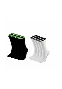 MUNADUNA - 4er-Pack Anti-Rutsch Socken – zweilagiges Bündchen Fitness-Socken,Handgekettelt,Anti-Rutsch - Bunt Mix