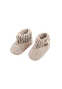 maximo® - Hüttenschuhe  Anti-Rutsch-Sohle, maximo-label, PVC - beigemeliert
