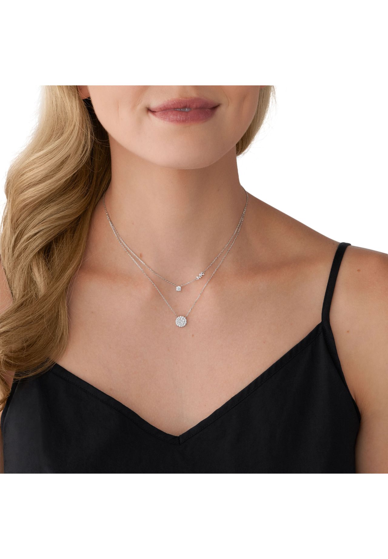 MICHAEL KORS PREMIUM Damen Kette mit Anhänger, 925er Silber | GALERIA