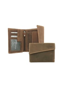 WILD LIFE WILD LIFE - Geldbörse Hunterleder, RFID-Schutz, für Damen - braun