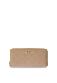 GUESS - Langbörse Ella, Handschlaufe, für Damen - BEIGE LOGO