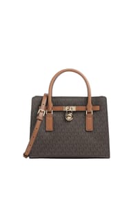 MICHAEL KORS HAMILTON MODERNE - Henkeltasche, Reißverschluss, für Damen - BRN/ACORN