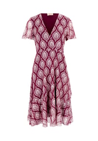 CARTOON - Volantkleid, Knielang, für Damen - 6890 PURPLE/BLACK
