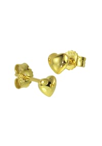 OSTSEE-SCHMUCK® - Ohrstecker , kleines Herz , Gold 333/000 - gold