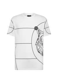 PLEIN SPORT - T-Shirt TIGER - white/black