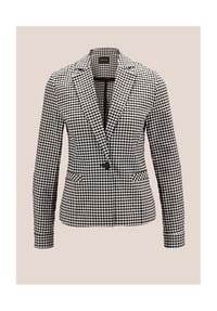 MADELEINE - Blazer in feinem Vichy-Karo - weiß / schwarz