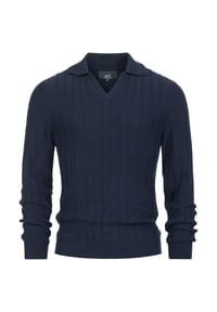 JEFF - Strickpullover JFTruman polo knit - Monk's Robe