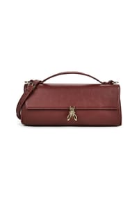PATRIZIA PEPE - Handtasche Leder 30.5 cm - hot brown