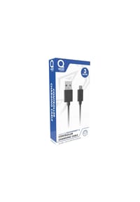 COFI - Qware USB Kabel 3m – Ladekabel kompatibel mit PlayStation 4 - Schwarz Onesize