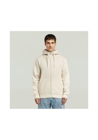G-STAR RAW - Herren Sweat-Jacke - Premium Core, Loungewear, Zipper, Kapuze, einfarbig - Blau (Rank Blue)
