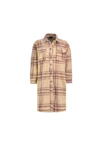 EIGHT2NINE - Mantel - check: beige-brown-purple