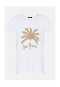 olsen - Shirt mit Placement Print - White