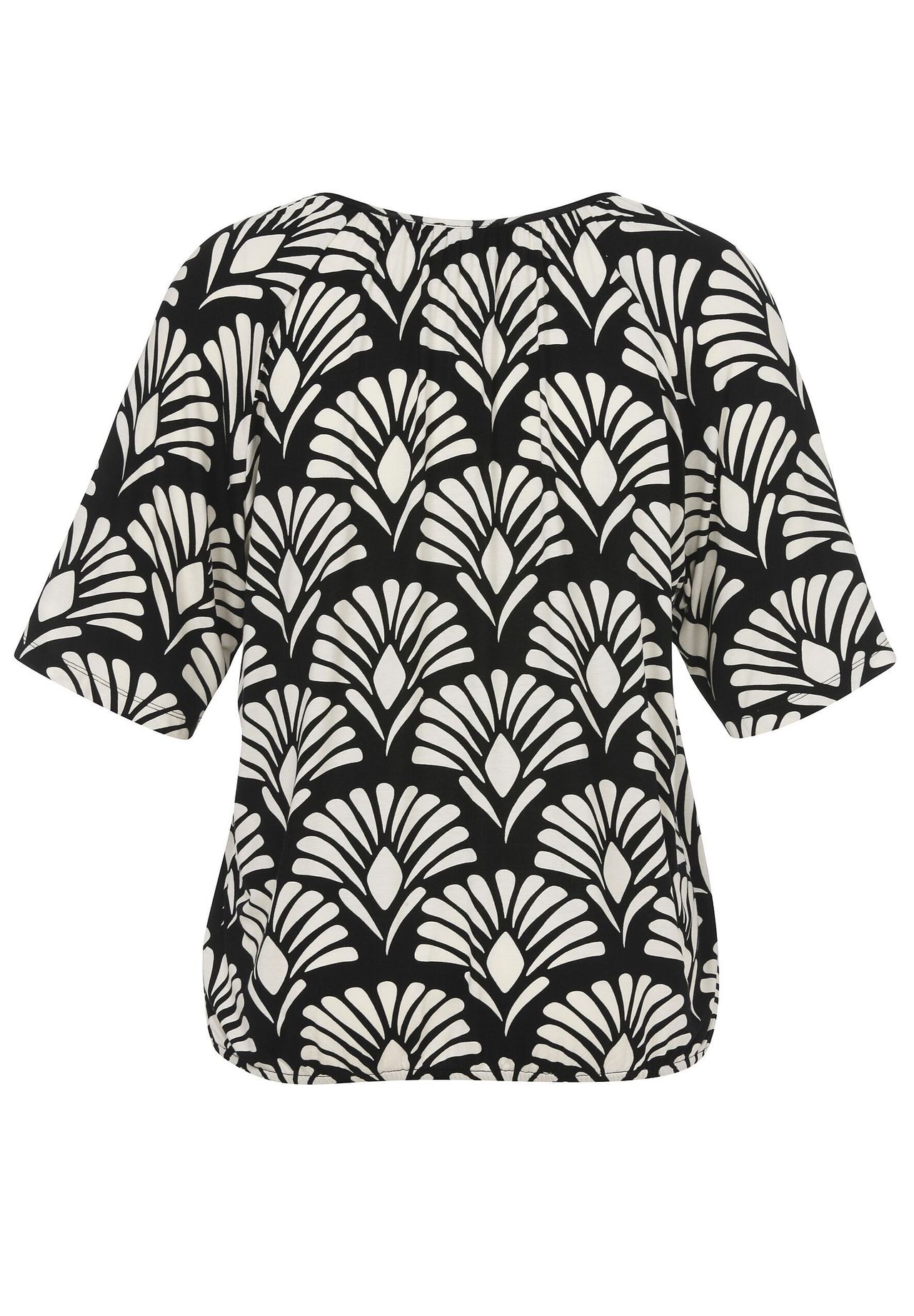 Via Appia -DUE- Shirt, Halbarm, FüR Damen, Schwarz, 46