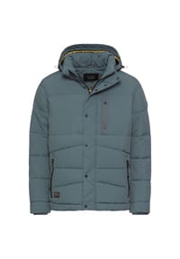 camel active - Gesteppte Daunenjacke mit abnehmbarer Kapuze - Asphalt