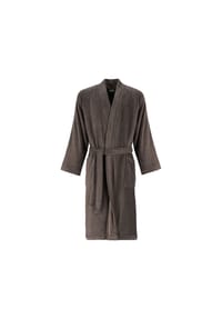 Cawö - Bademäntel Herren Kimono Uni 828 pepper - 37 - schwarz