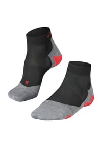 FALKE - Sportsocken RU5 Lightweight Short, Polsterung, für Herren - 3010 SCHWARZ/ GRAU