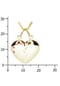 OSTSEE-SCHMUCK® Kette mit Anhänger , geteiltes Herz , Gold 333/000 Bild 4