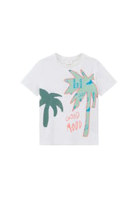 s.Oliver RED LABEL - T-Shirt, Baumwolle, für Kinder - 0100  WHITE