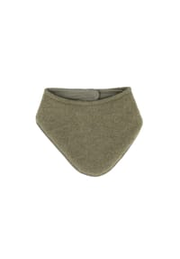 maximo® - GOTS BABY-Tuch, Wollfleece  Jerseyfutter, Klettverschluß - beigemeliert
