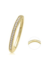 ONE ELEMENT Timeless Diamonds - 0.09 ct Diamant Brillant Memoire Ring - gold