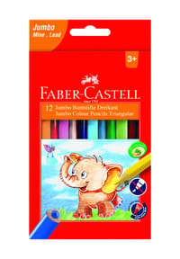 Faber-Castell - Buntstifte "Jumbo", 12er Set - mehrfarbig, mehrfarbig