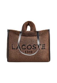 LACOSTE Cosy Winter - Cosy Winter Heritage Shopper Tasche L 40 cm - brown noir