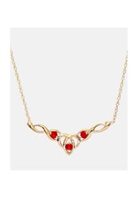 Diamant L'eternel - Kette mit Anhänger, mit Rubin, 375 Gelbgold - gold