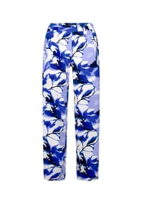 BETTY BARCLAY - Schlupfhose mit Eingrifftaschen - Weiß/Blau