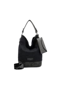 Fritzi aus Preußen Izzy07 Olga - Izzy07 Olga Canvas Schultertasche 27 cm - black