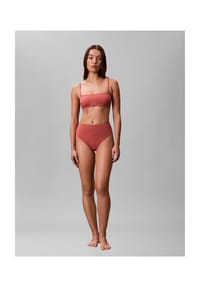Calvin Klein - Bandeau-Bikini, abnehmbare Träger, für Damen - VCC DUSTY CEDAR