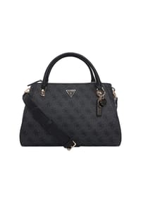 GUESS NOELLE - Henkeltasche, Kunstleder, Reißverschluss, für Damen - COAL LOGO