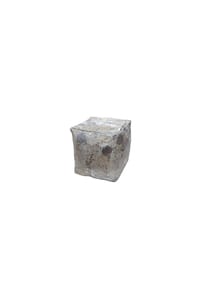 Kayoom - Sitzkissen Spark Pouf 210 45 x 45 cm - grau - silber