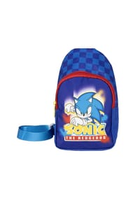 Nintendo - Sonic the Hedgehog Rucksack Kindertasche mit Helden-Motiv & Bandolier- - 