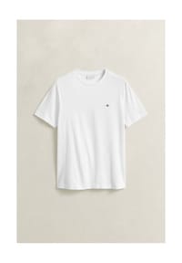 GANT - T-Shirt Kurzarmshirt Shield - weiss